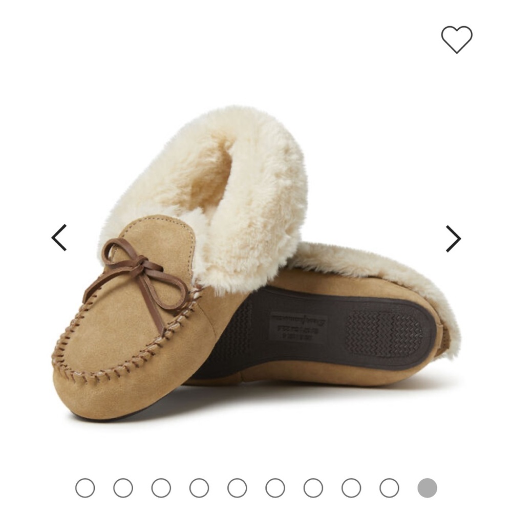Dearfoams Genuine Suede Foldover Moccasin